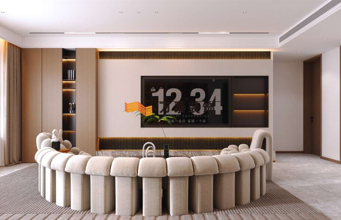 歷下區(qū)綠城蘭園186㎡簡(jiǎn)約風(fēng)格裝修案例